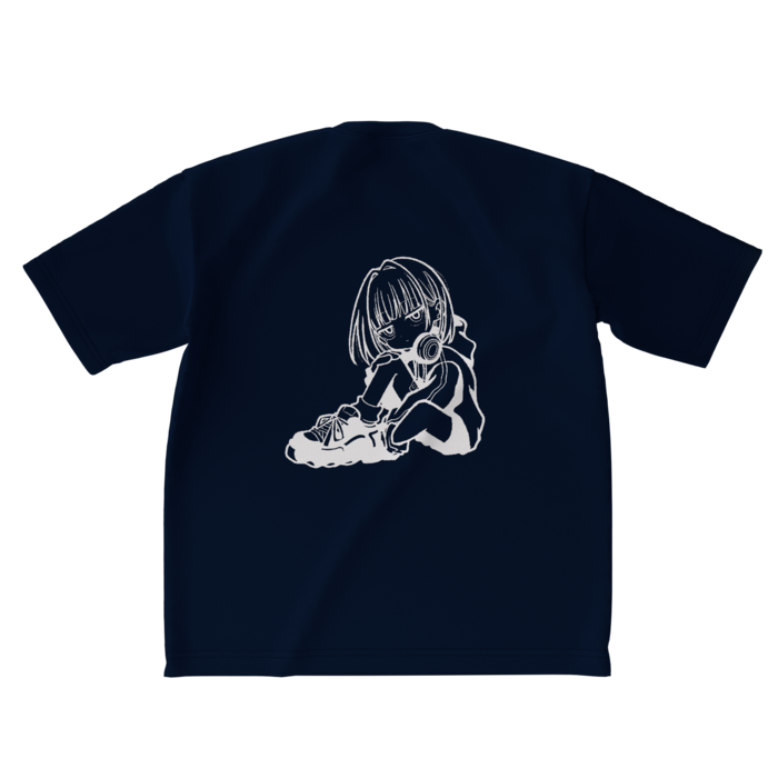 ビッグシルエットTシャツ - XL - ネイビー