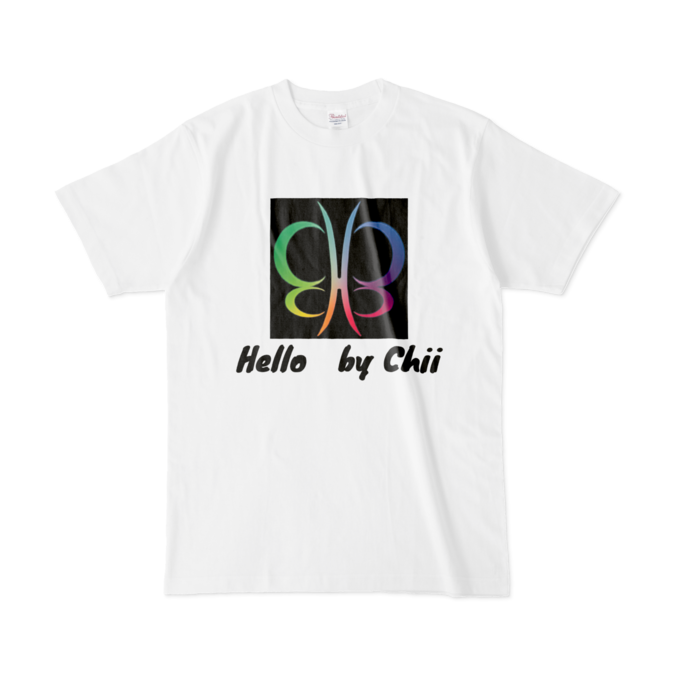 Tシャツ - L - レインボー蝶