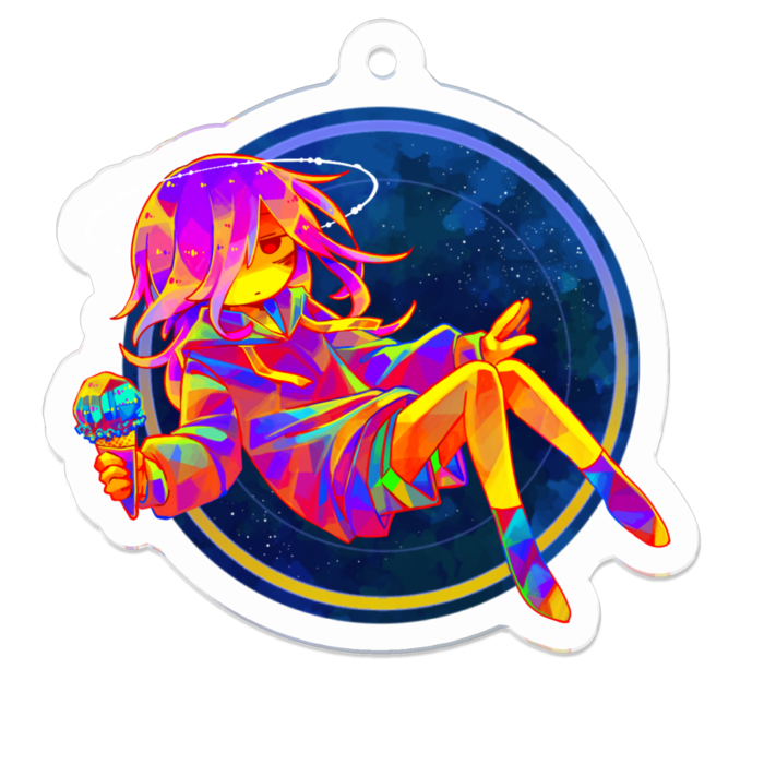 アクリルキーホルダー - 50 x 50 (mm)