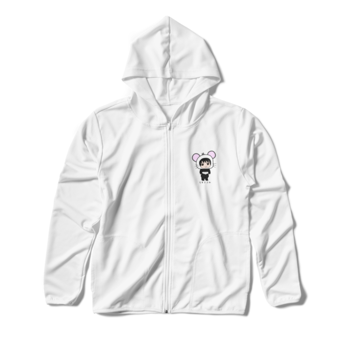 ジップパーカー - S - ホワイト
