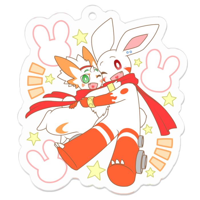 アクリルキーホルダー - 50 x 50 (mm)