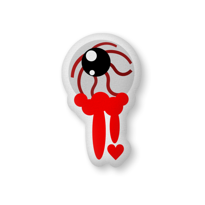 こころのめだまクッション - 中（H56×W36cm） - 片面(2)