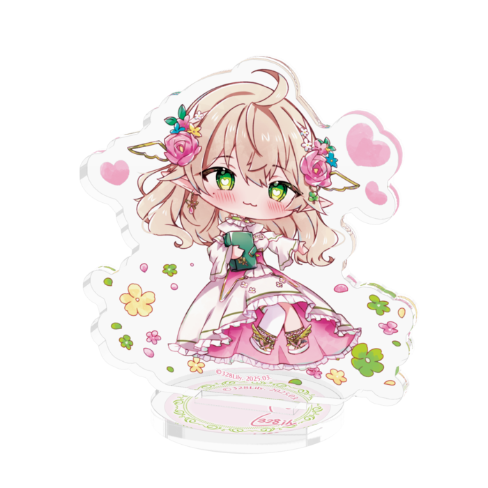 アクリルフィギュア - 50x50mm(ハート・サイン入)
