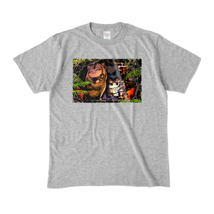 カラーTシャツ - M - 杢グレー (濃色)