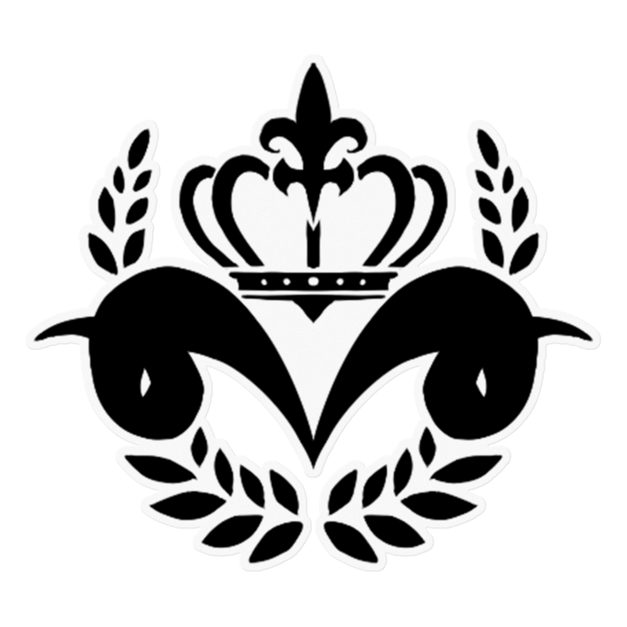 ステッカー黒 - 160 x 160 (mm)