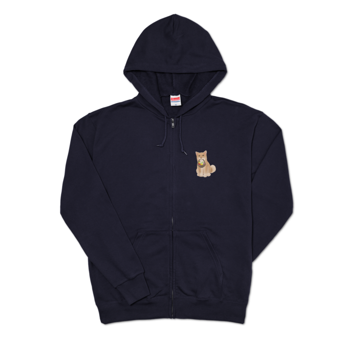 ジップパーカー - XL - ネイビー