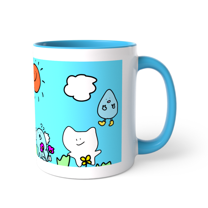 ツートンカラーマグカップ - 直径 8.2cm / 高さ 9.5cm