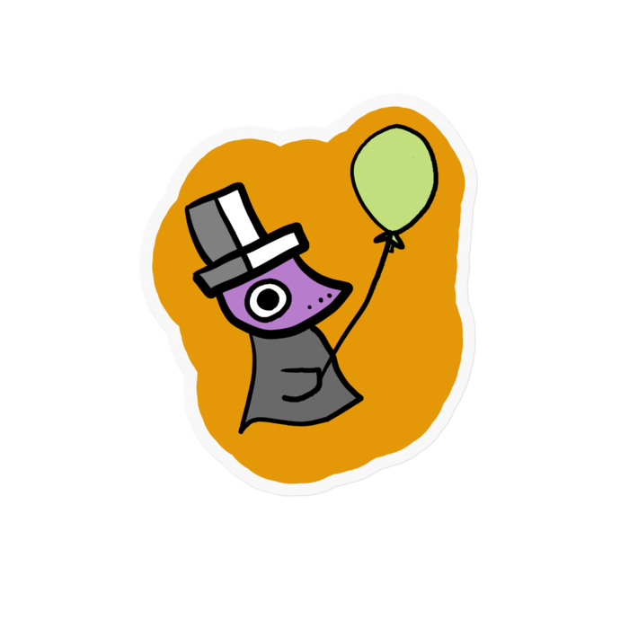 ステッカー - 100 x 100 (mm)