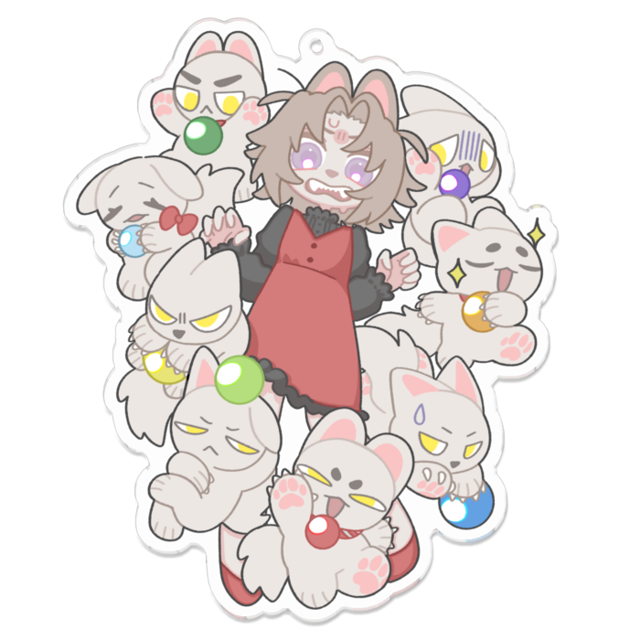 アクリルキーホルダー - 100 x 100 (mm)