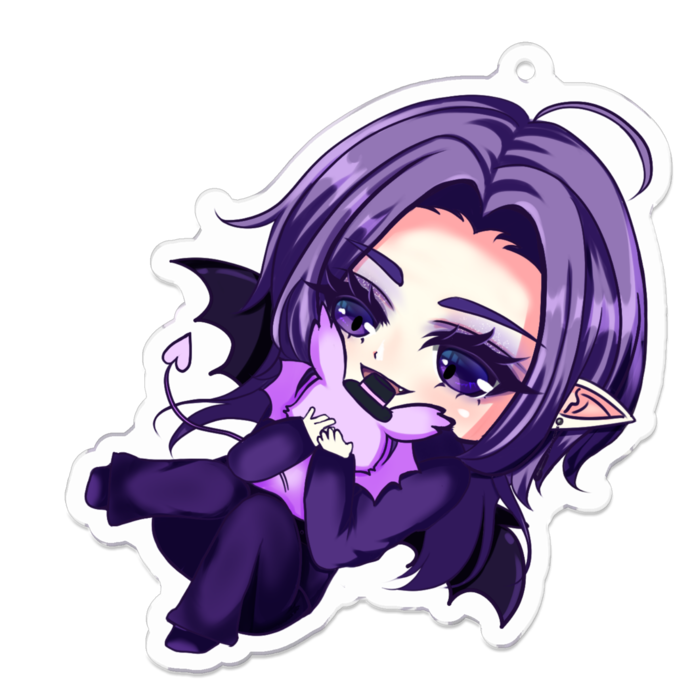 アクキー(小悪魔2)- 70 x 70 (mm)