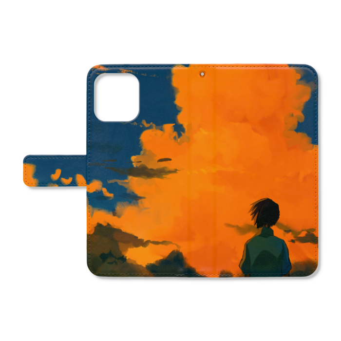 手帳型iPhoneケース - iPhone12 ProMax - ストラップ穴 あり