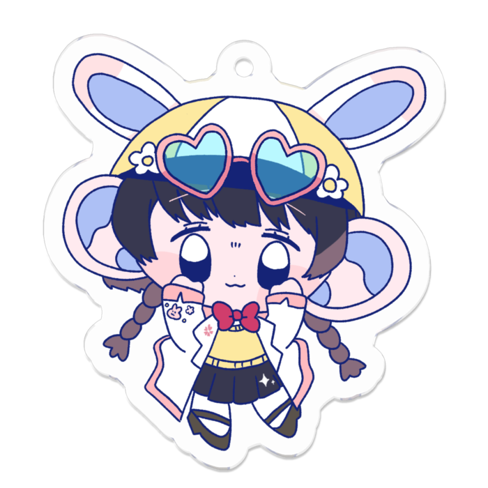 アクリルキーホルダー - 50 x 50 (mm)