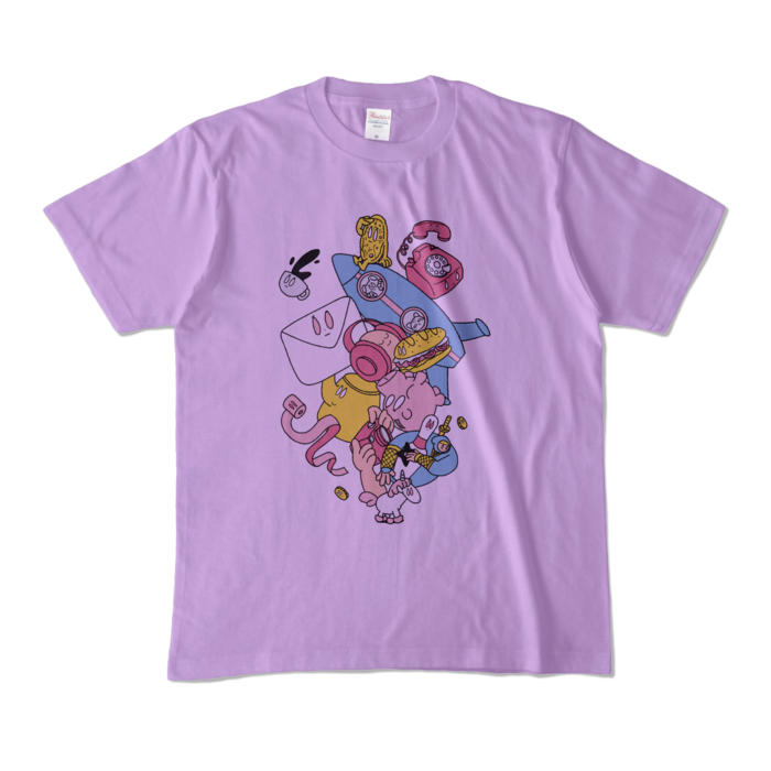 カラーTシャツ - M - ライトパープル (淡色)