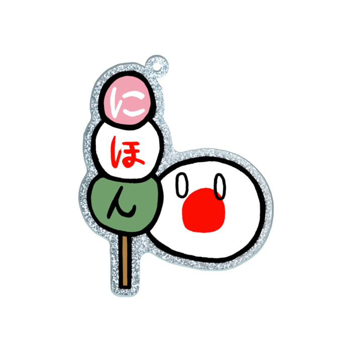 ラメアクリルキーホルダー - 70 × 70mm