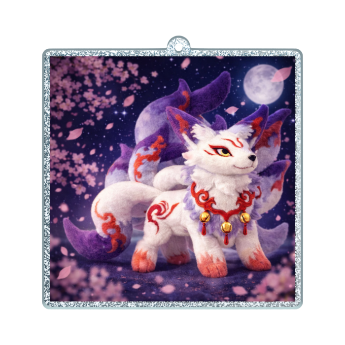 ラメアクリルキーホルダー - 70 × 70mm