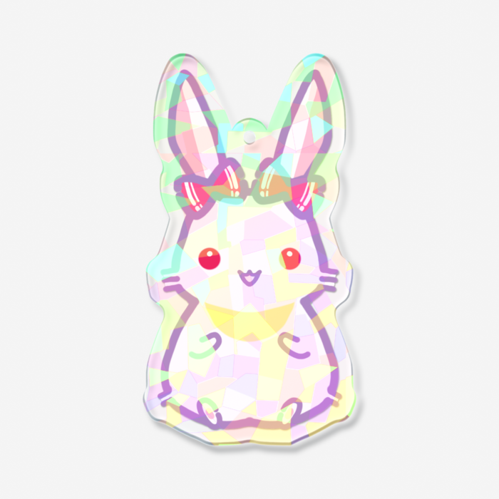ホログラムアクリルキーホルダー - 70 × 70mm
