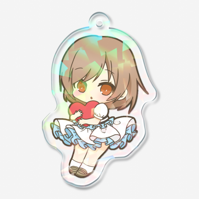 ホログラムアクリルキーホルダー - 50 × 50mm