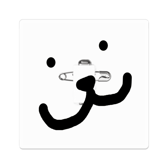アクリルバッジ - 70 x 70 (mm)(クリア)