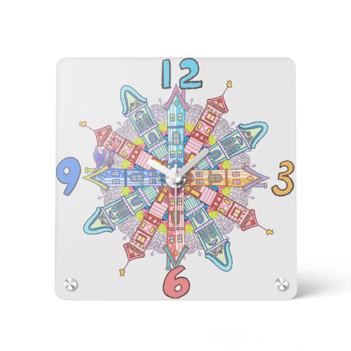アクリル時計 - 150x150mm