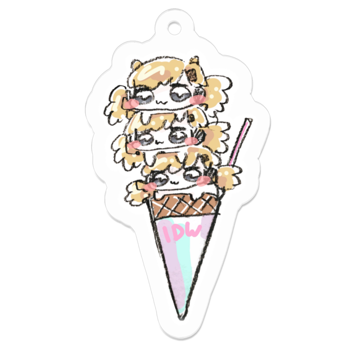 アクリルキーホルダー - 50 x 50 (mm)