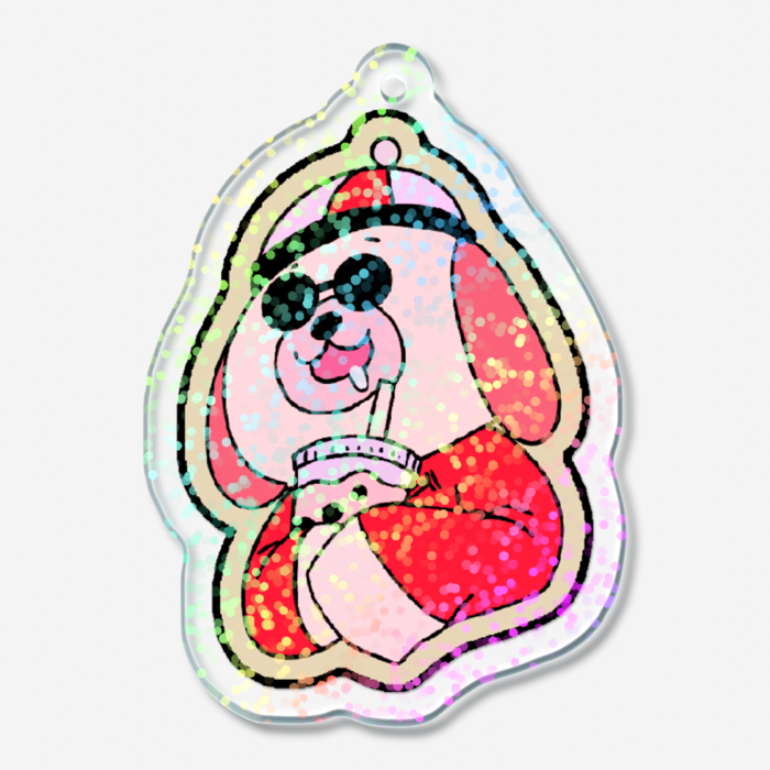 ホログラムアクリルキーホルダー - 50 × 50mm