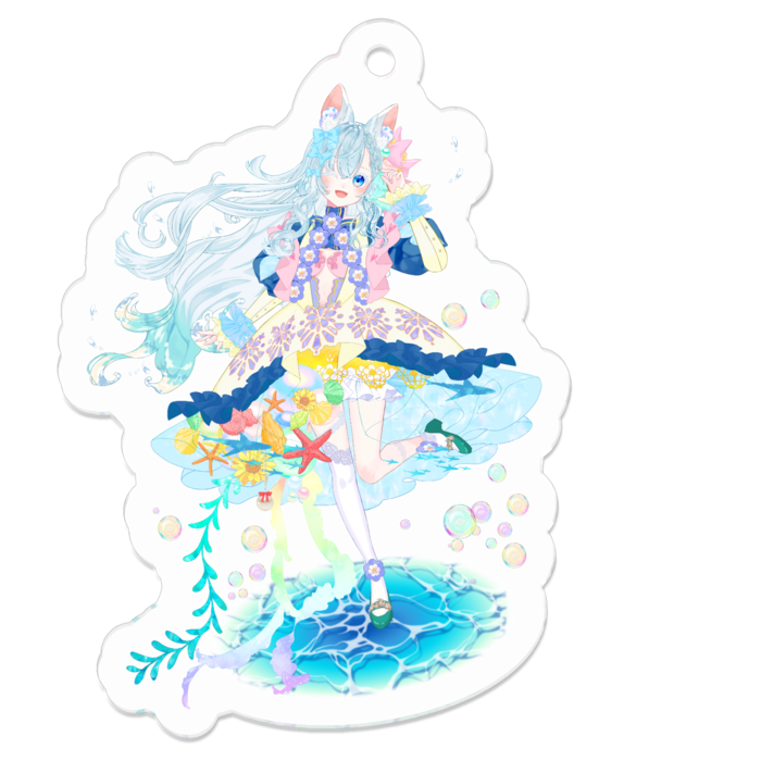 アクリルキーホルダー - 50 x 50 (mm)