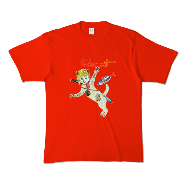 カラーTシャツ - XL - レッド (濃色)