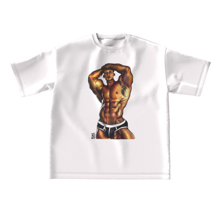 ビッグシルエットTシャツ - L - 両面