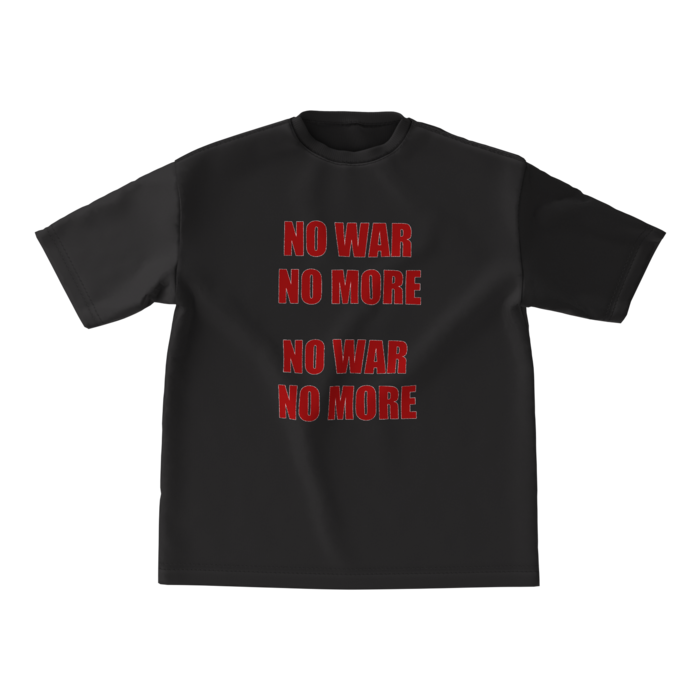 ビッグシルエットTシャツ - M - 正面 - ブラック