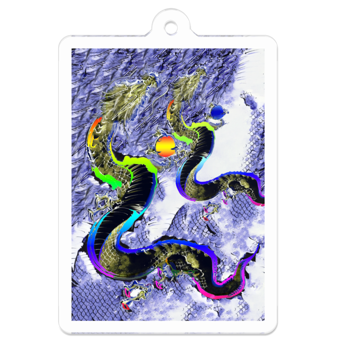 アクリルキーホルダー（コーティング） - 50 x 50 (mm)