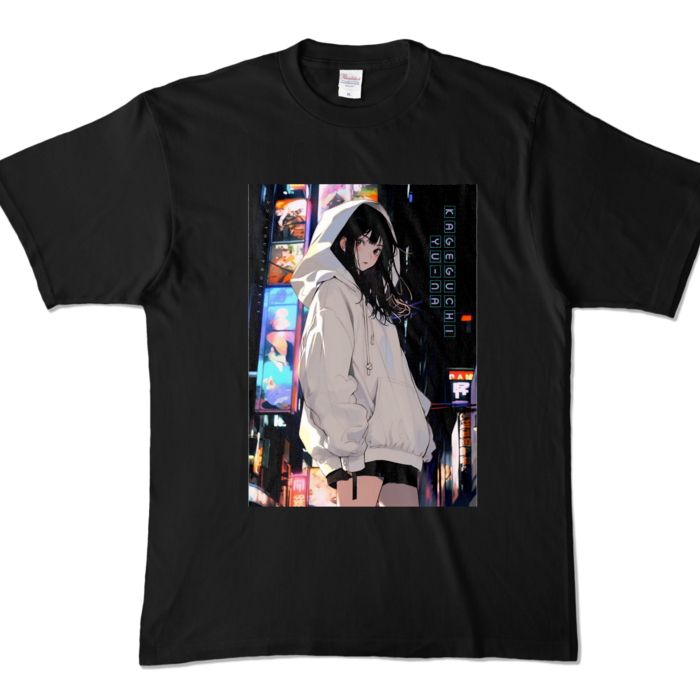 カラーTシャツ - XL - ブラック (濃色)ゆうな