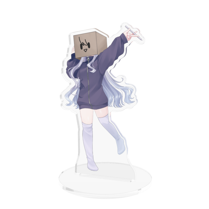 二兎こばこ キービジュアルアクリルフィギュア - 100x100mm