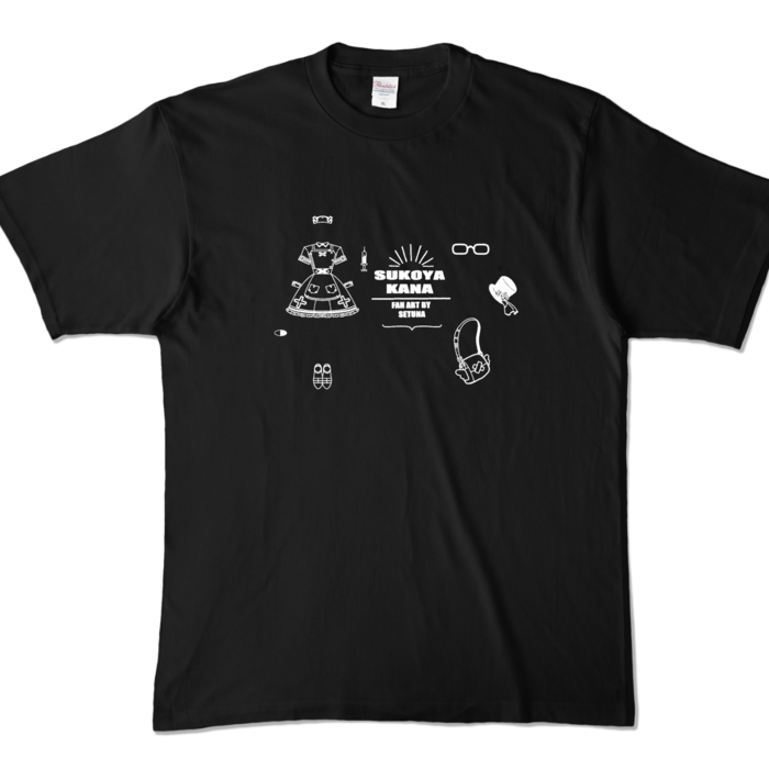 カラーTシャツ - XL - ブラック (濃色)