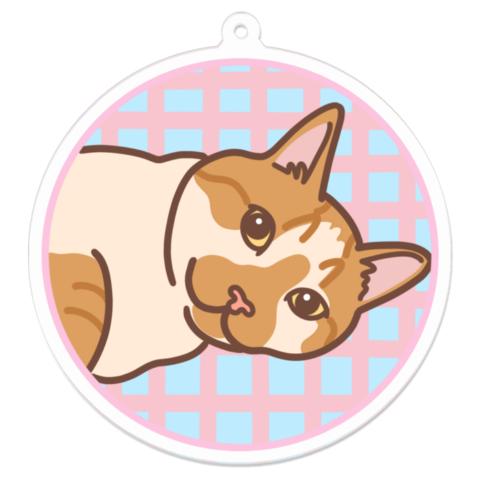 アクリルキーホルダー - 70 x 70 (mm)