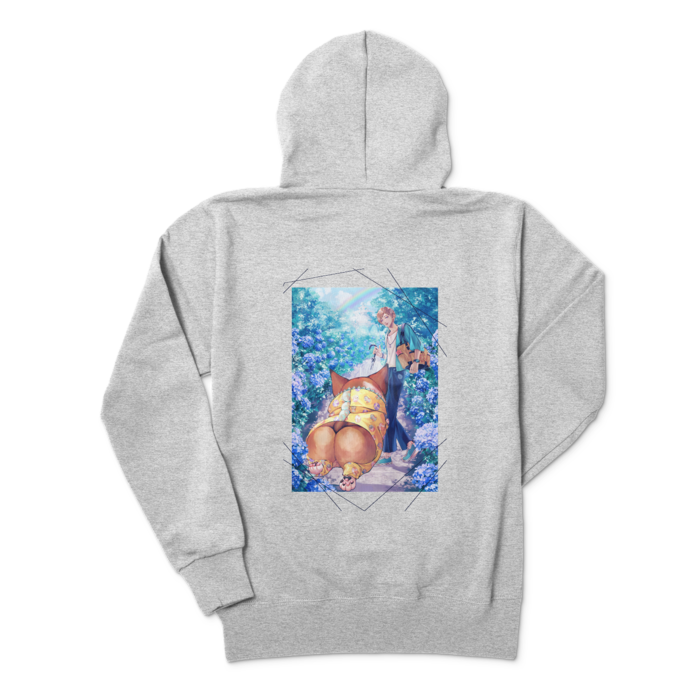 ジップパーカー - M - 杢グレー