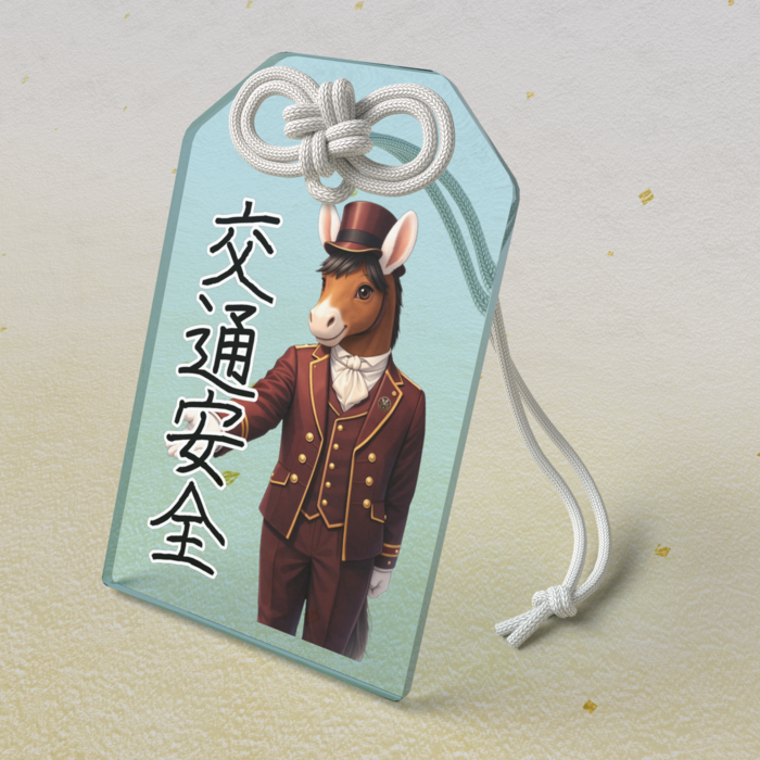 アクリルお守り - ブルー