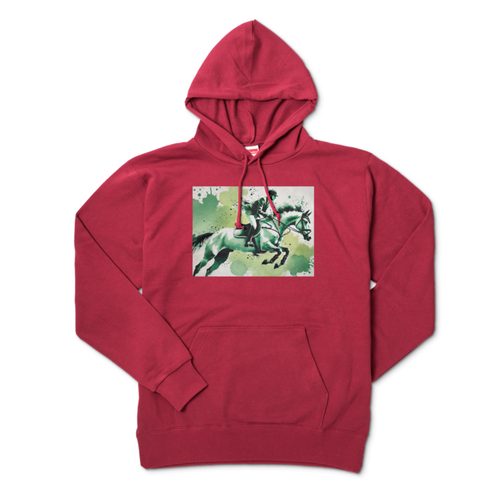 パーカー - XL - バーガンディ