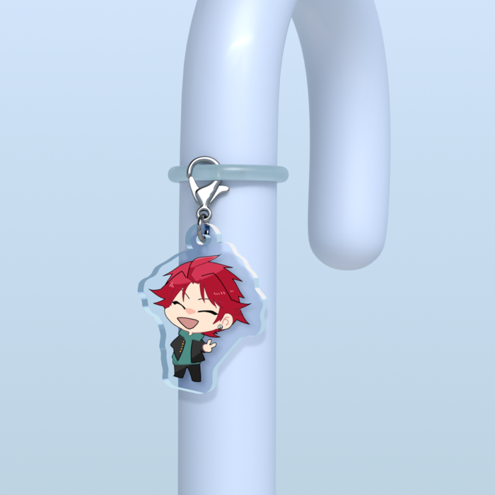 めじるしチャーム - 30 × 30mm【たもっちゃん】クリア