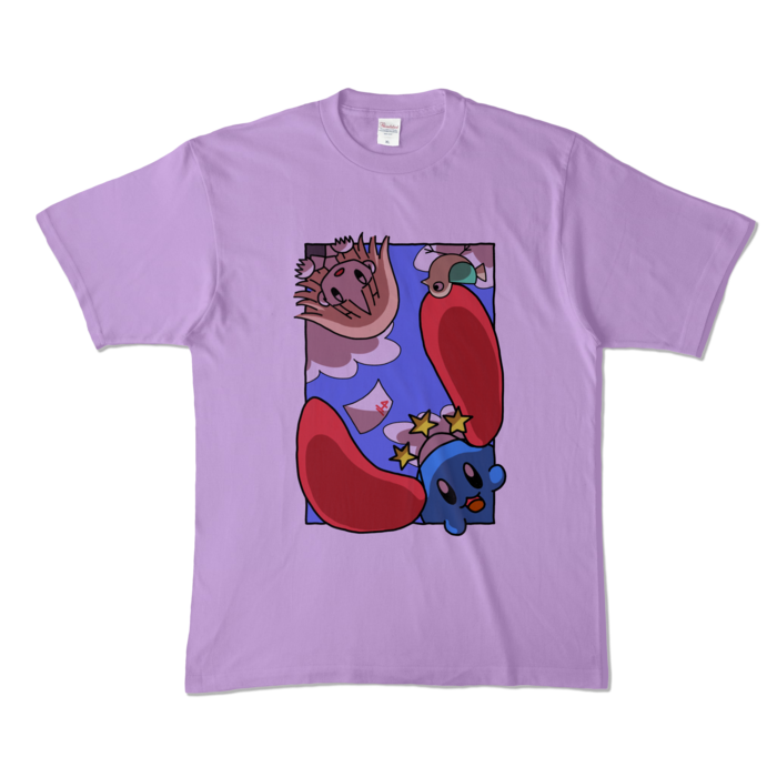 カラーTシャツ - XL - ライトパープル (淡色)