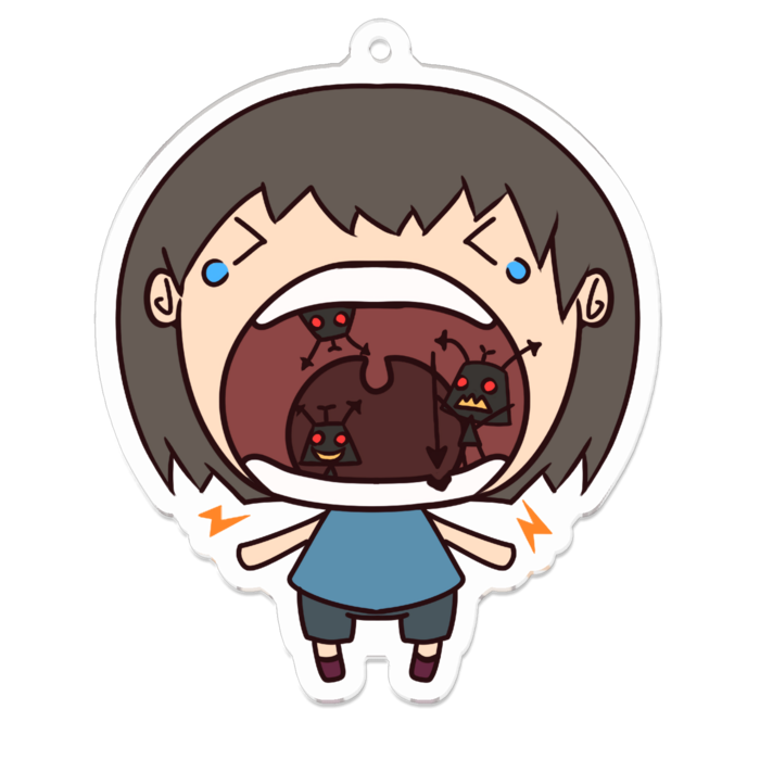 アクリルキーホルダー - 70 x 70 (mm)