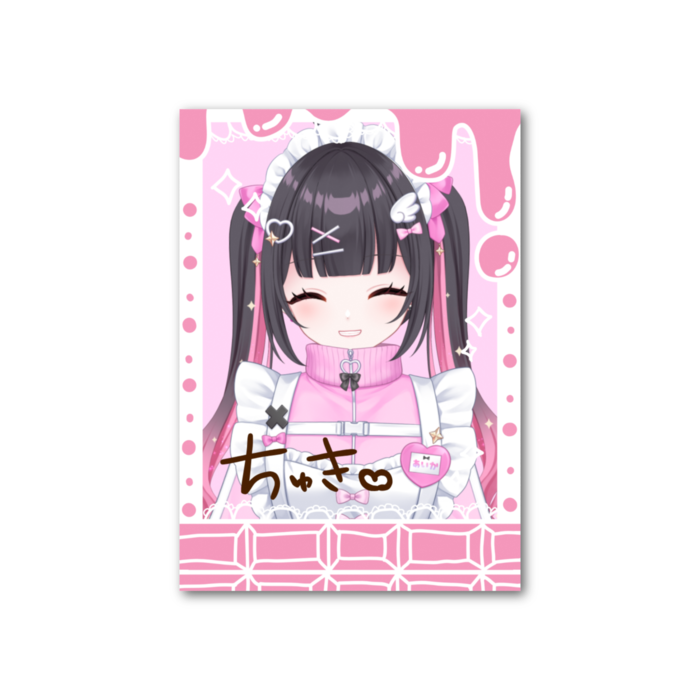 チェキ風カード(ツインテ)