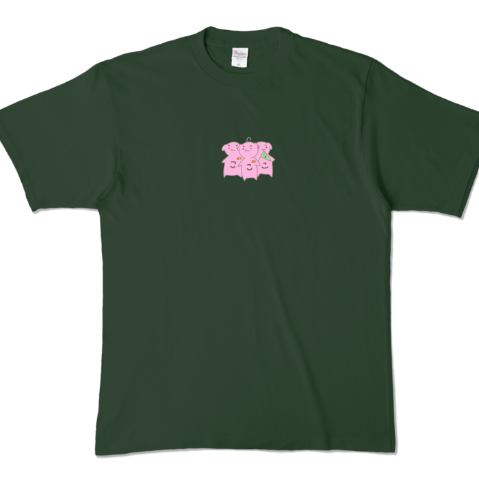 カラーTシャツ - XL - フォレスト (濃色)