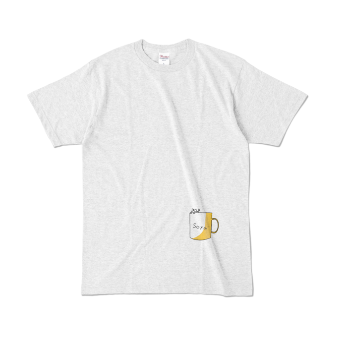 カラーTシャツ - L - アッシュ （淡色）