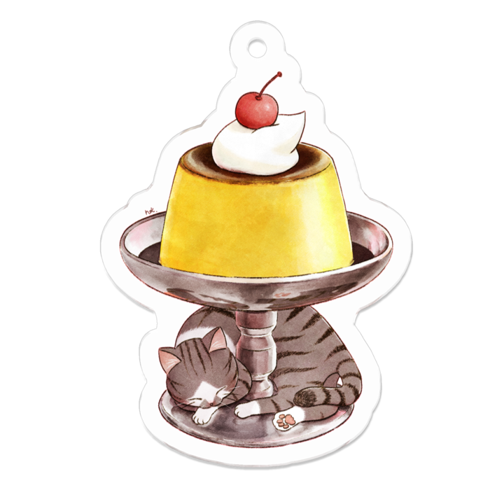 アクリルキーホルダー（コーティング） - 50 x 50 (mm)