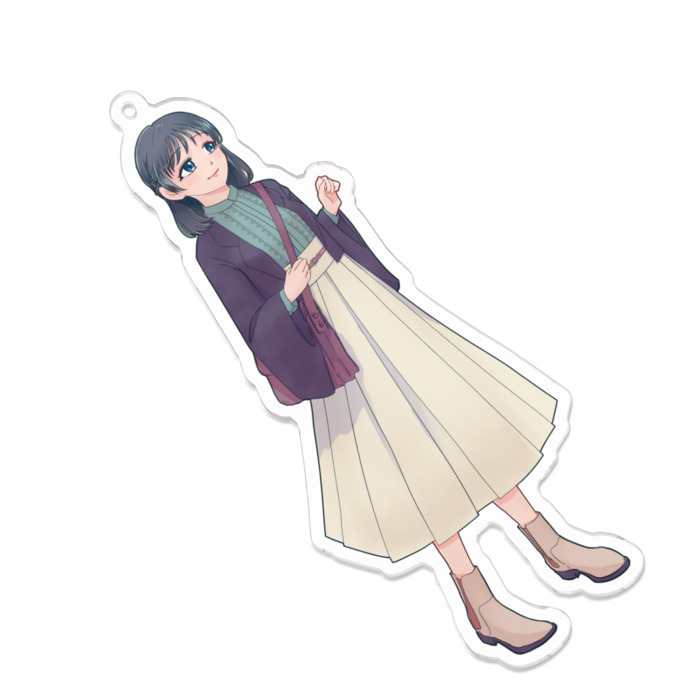 アクリルキーホルダー - 100 x 100 (mm)(こゆき)