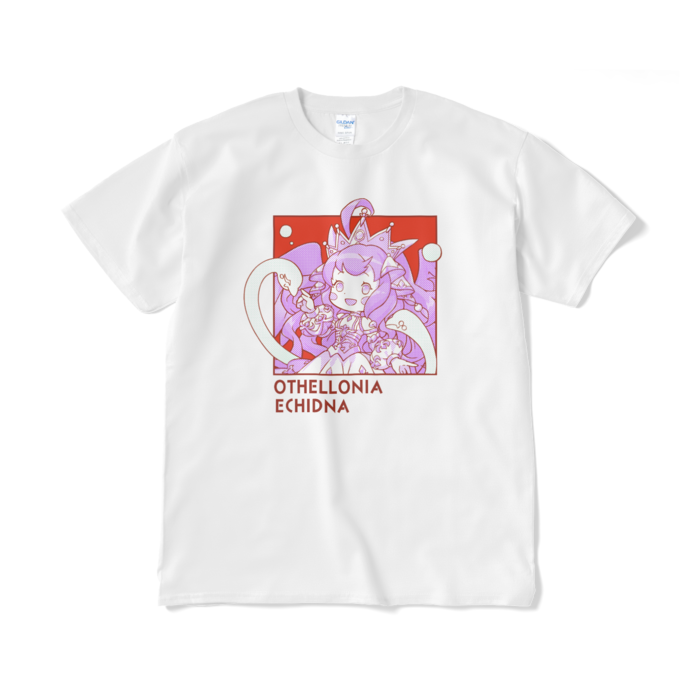 ちびキャラ「エキドナ」 デザインTシャツ（XL/ホワイト）