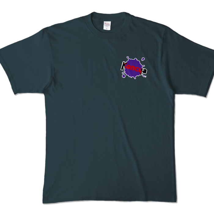 Koncua:カラーTシャツ - XL - デニム (濃色)
