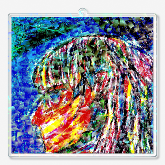 ホログラムアクリルキーホルダー - 100 × 100mm(1)