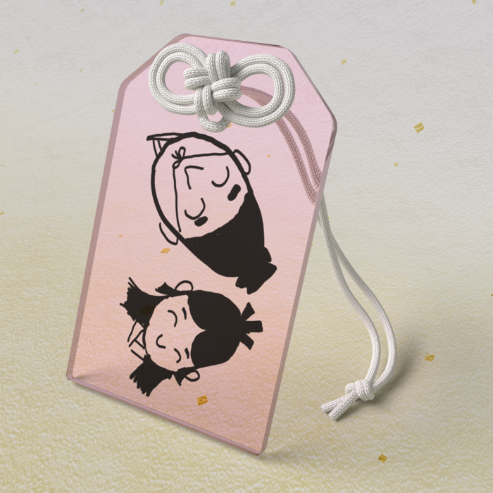 アクリルお守り - 50 × 80mm