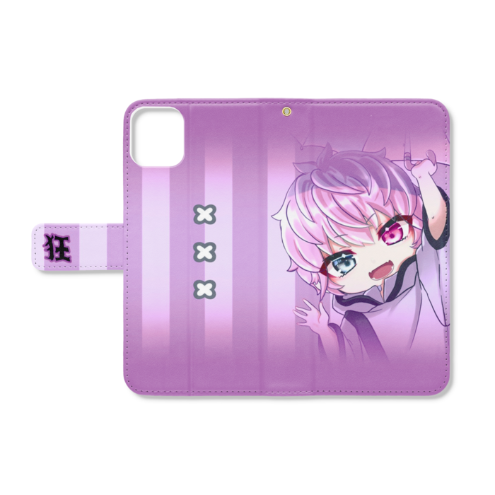 手帳型iPhoneケース - iPhone11ProMax - ストラップ穴 あり
